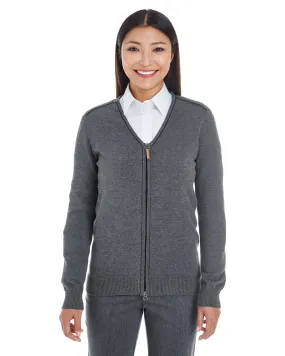 Devon & Jones Ladies' Manchester Fully-Fashioned Full-Zip Cardigan Sweater DG478W