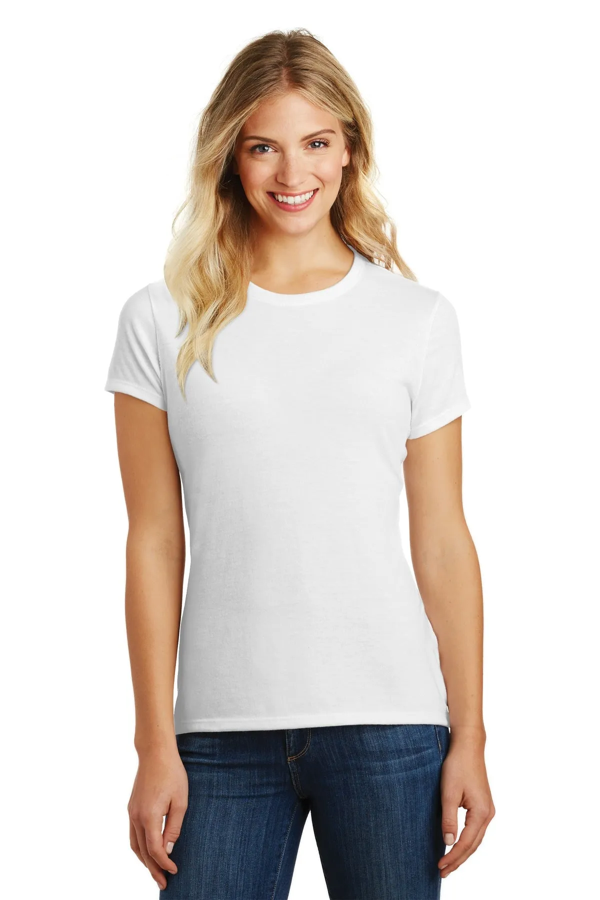 District Women's Perfect Blend CVC Tee. DM108L