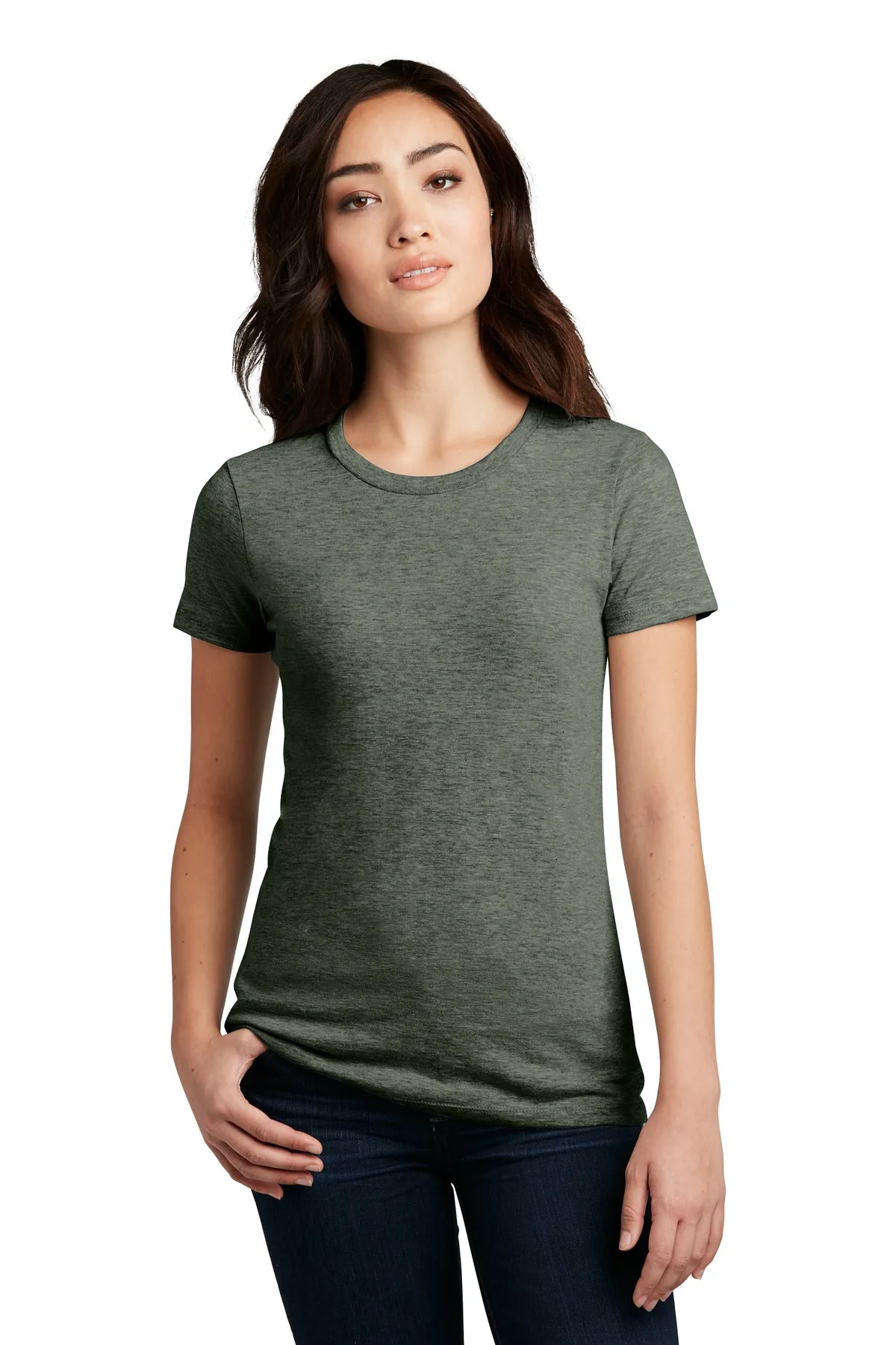 District Women's Perfect Blend CVC Tee. DM108L