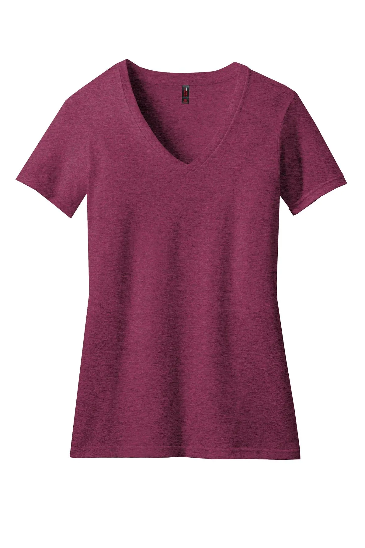 District Women's Perfect Blend CVC V-Neck Tee. DM1190L