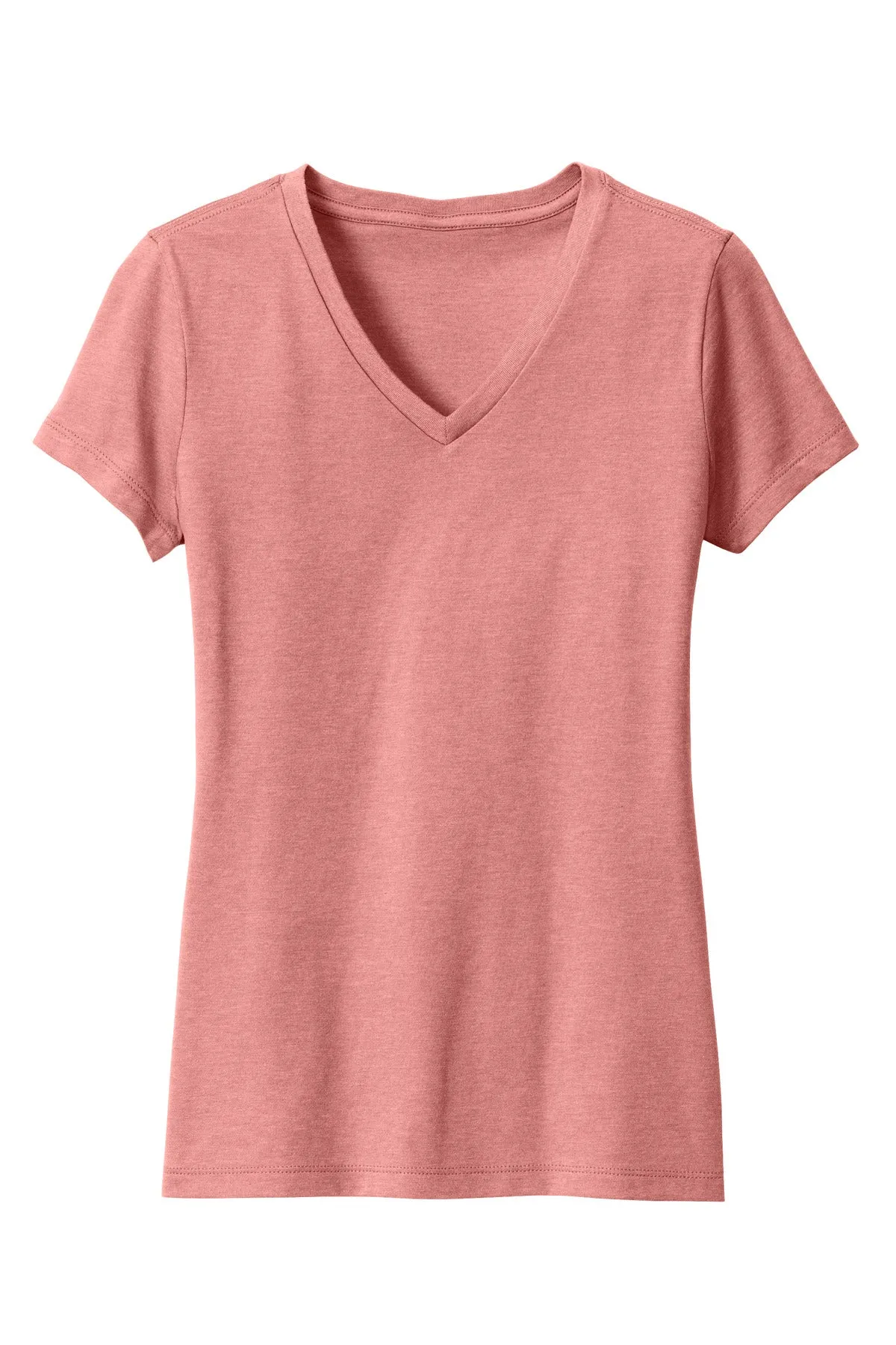 District Women's Perfect Blend CVC V-Neck Tee. DM1190L