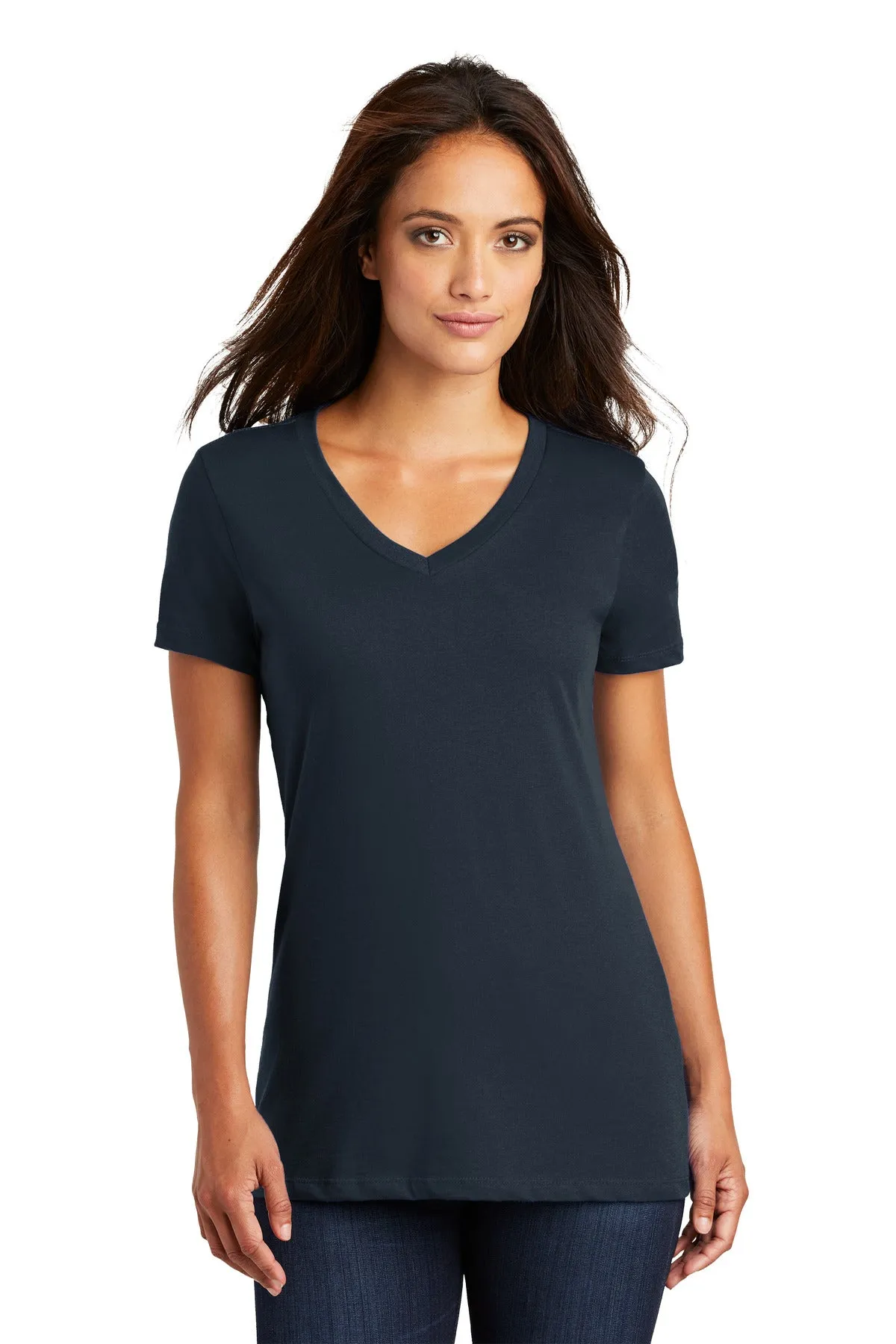 District - Women's Perfect Weight V-Neck Tee. DM1170L