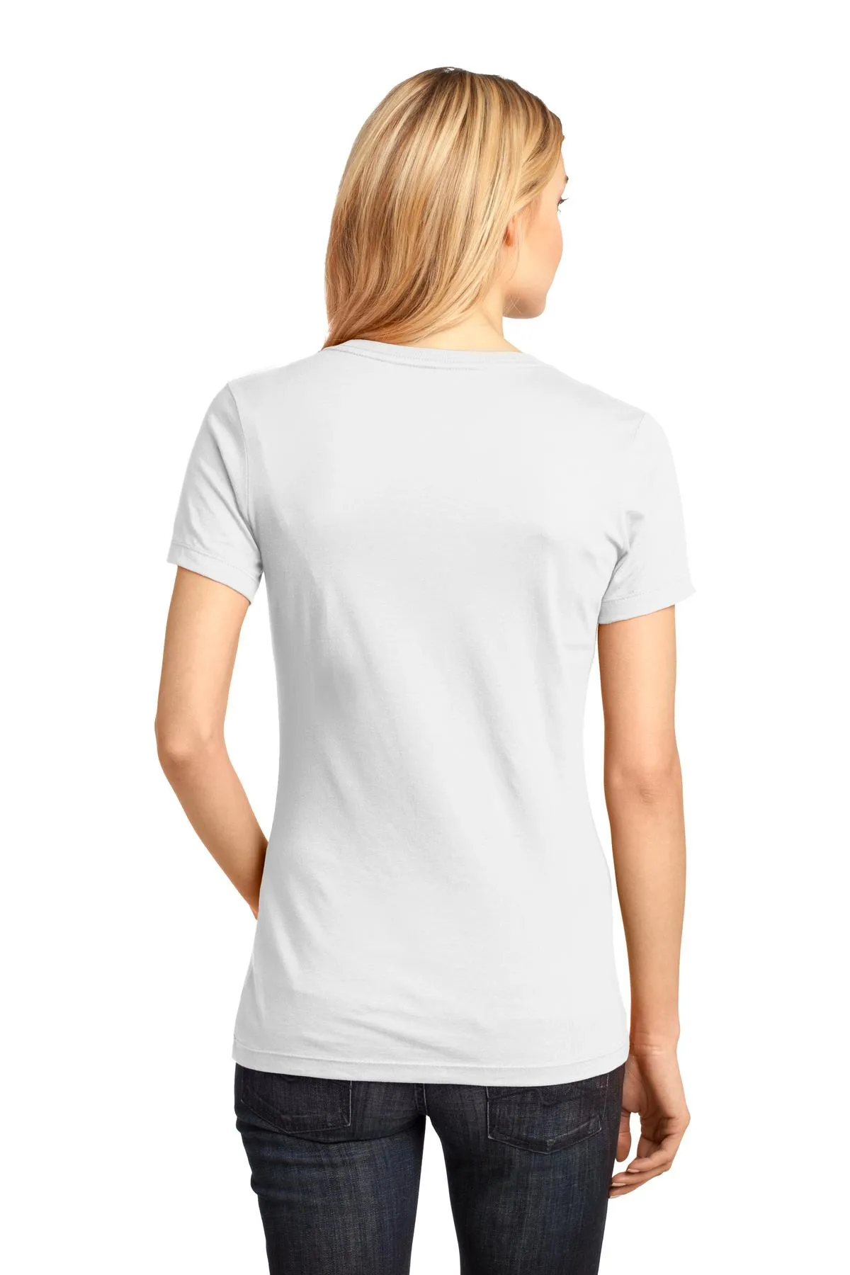 District - Women's Perfect Weight V-Neck Tee. DM1170L