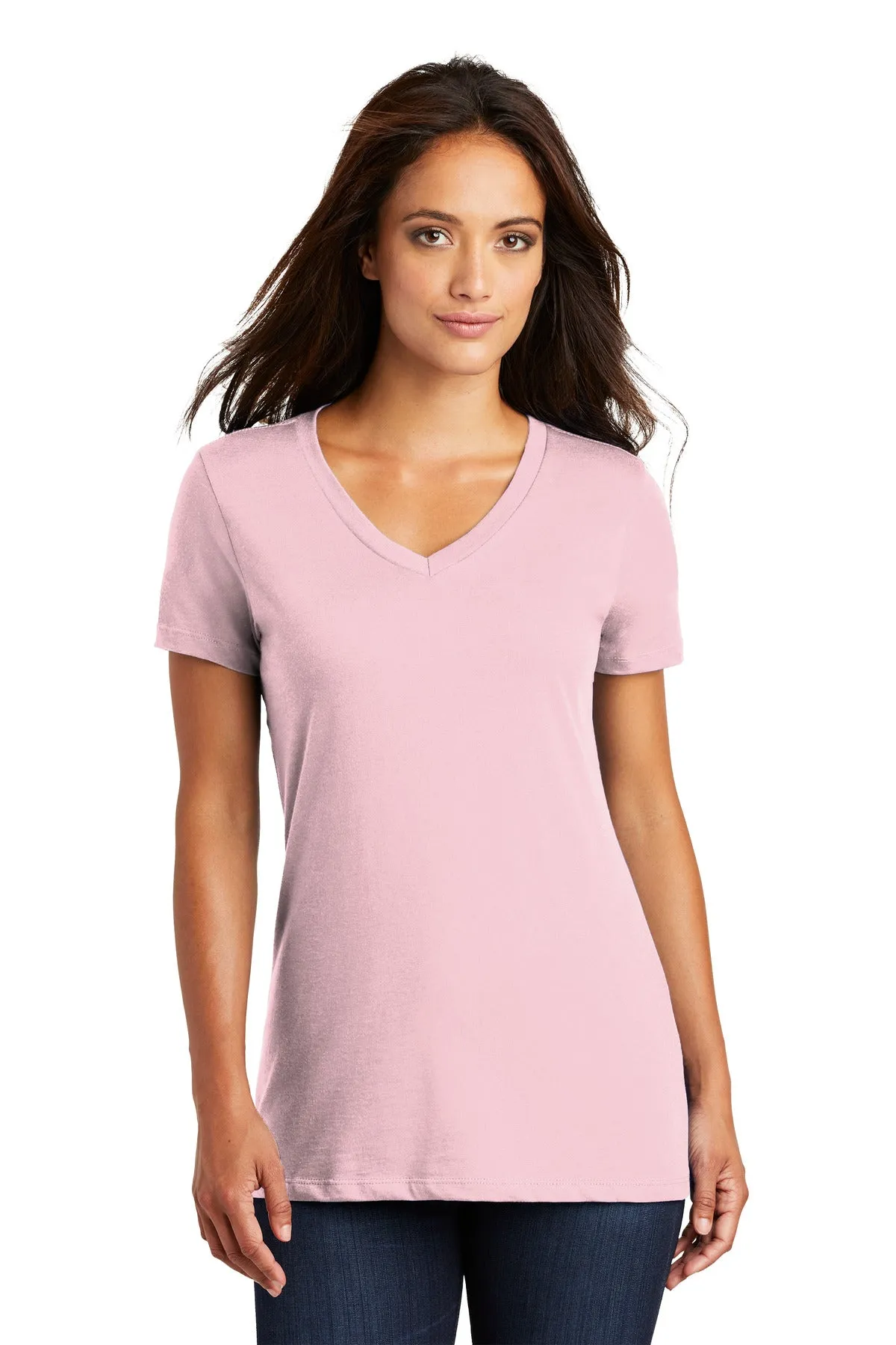 District - Women's Perfect Weight V-Neck Tee. DM1170L