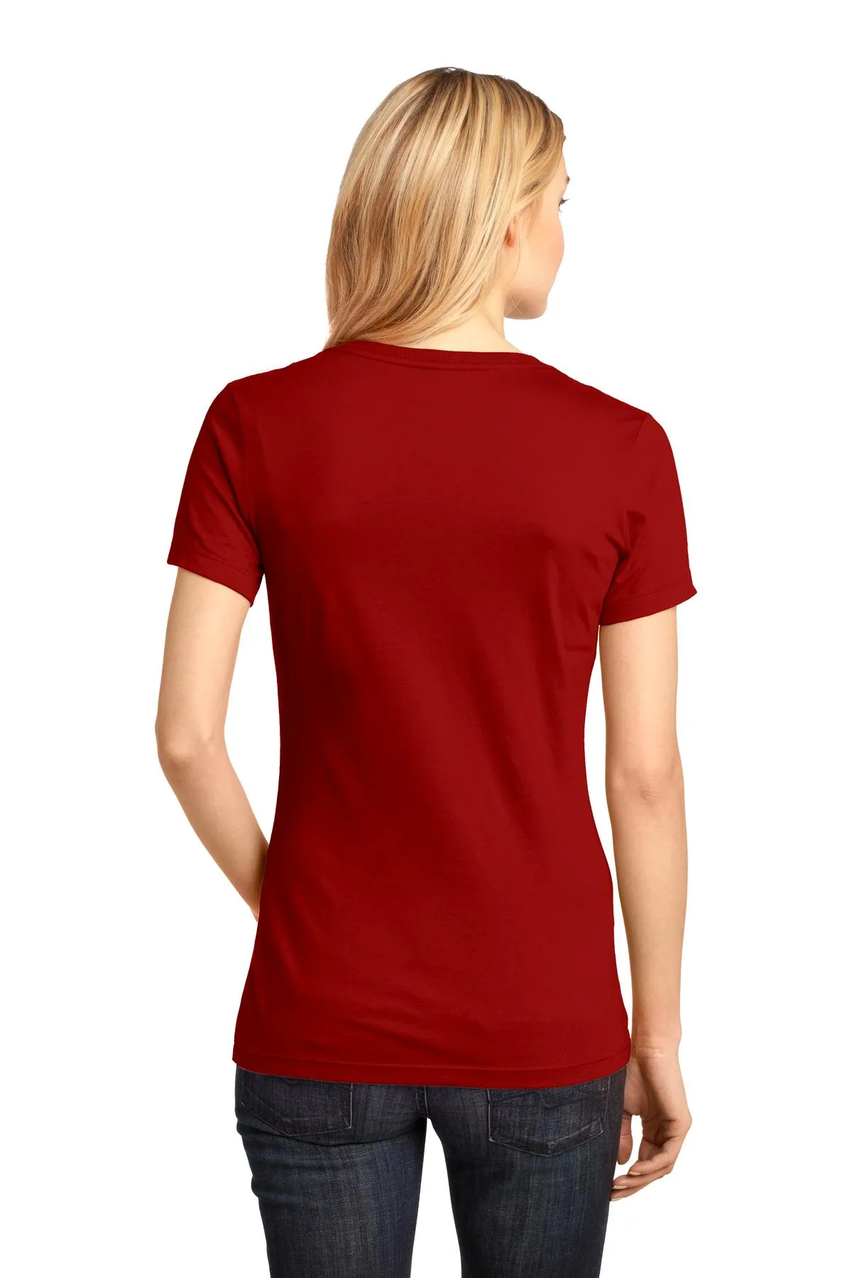 District - Women's Perfect Weight V-Neck Tee. DM1170L