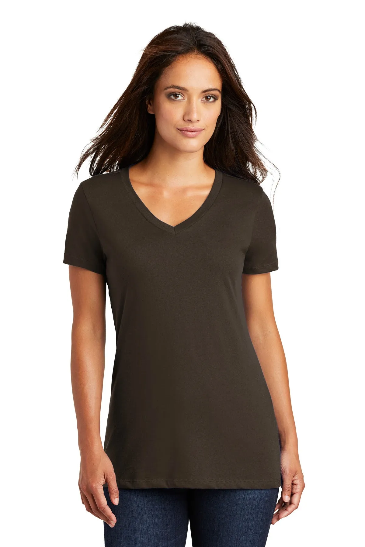 District - Women's Perfect Weight V-Neck Tee. DM1170L