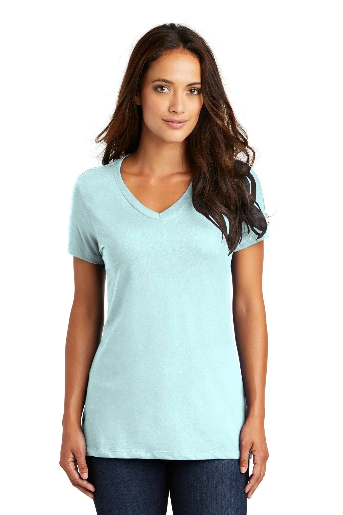 District - Women's Perfect Weight V-Neck Tee. DM1170L