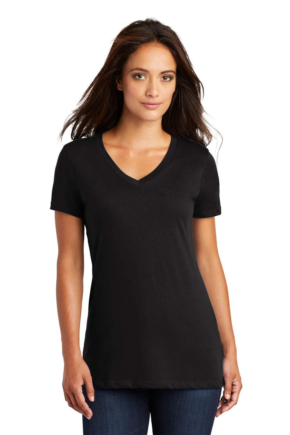 District - Women's Perfect Weight V-Neck Tee. DM1170L