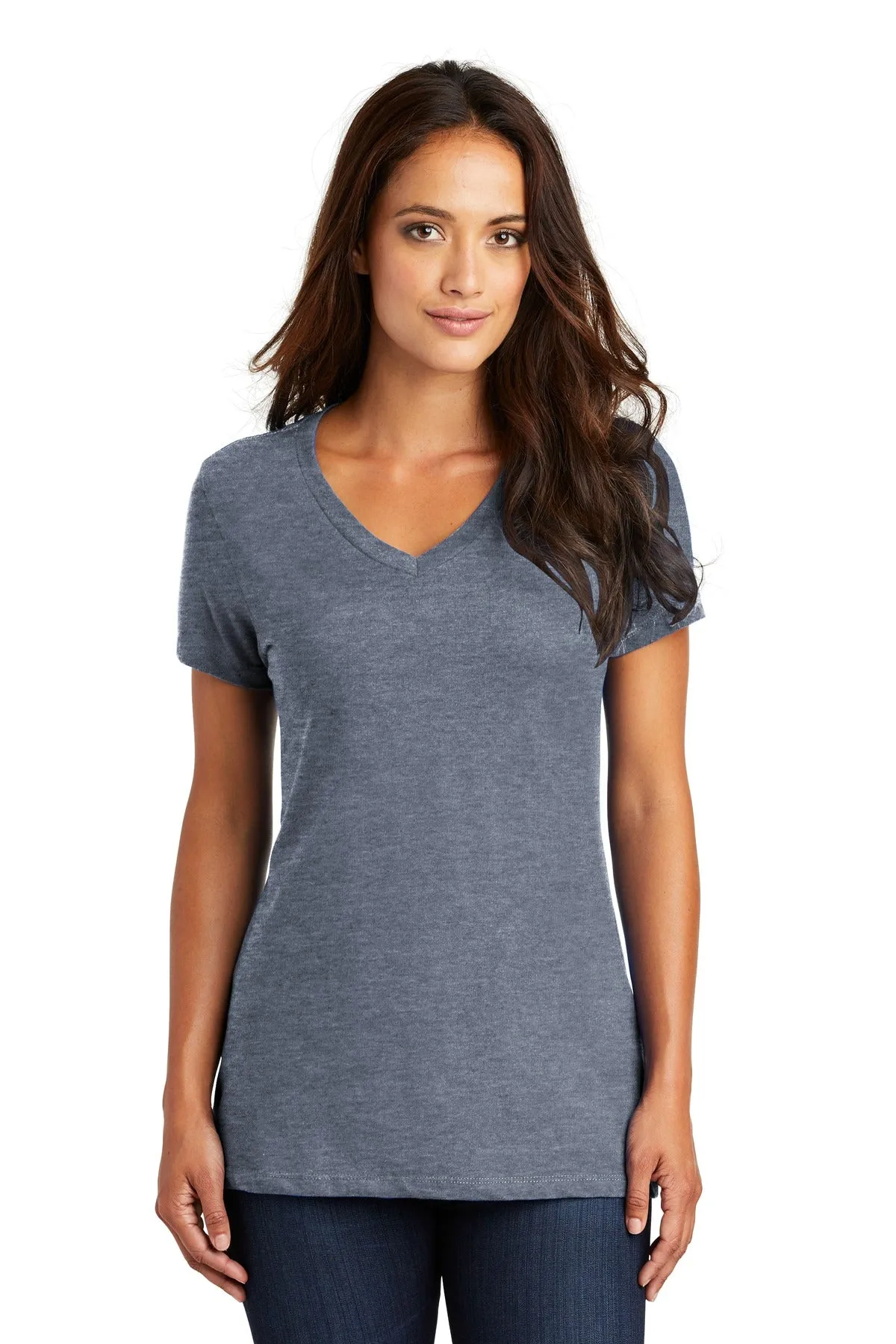 District - Women's Perfect Weight V-Neck Tee. DM1170L