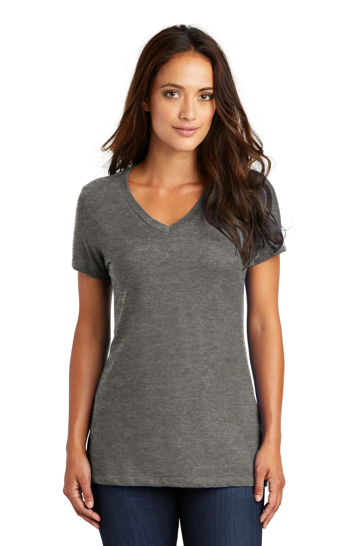 District - Women's Perfect Weight V-Neck Tee. DM1170L