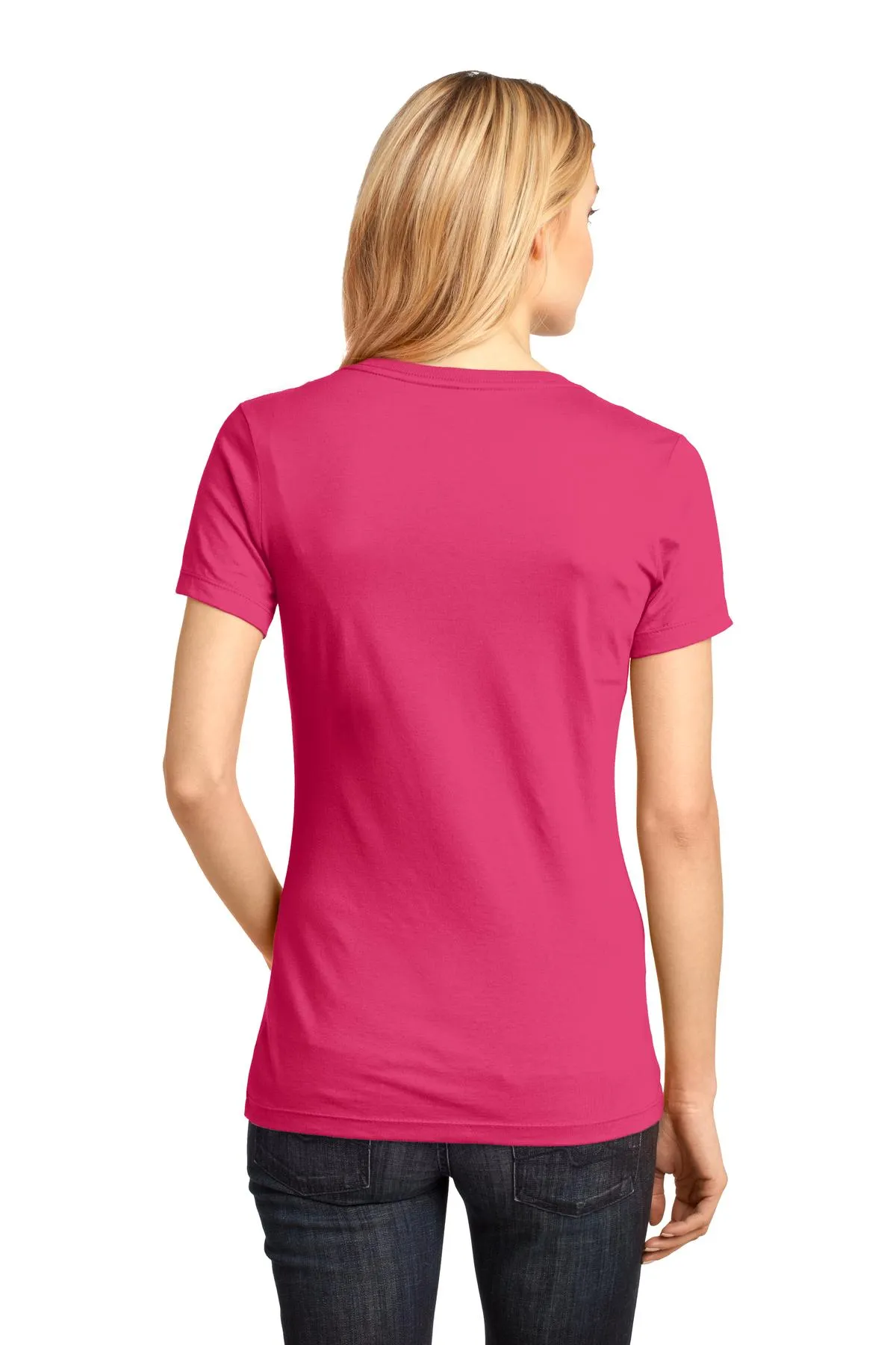 District - Women's Perfect Weight V-Neck Tee. DM1170L