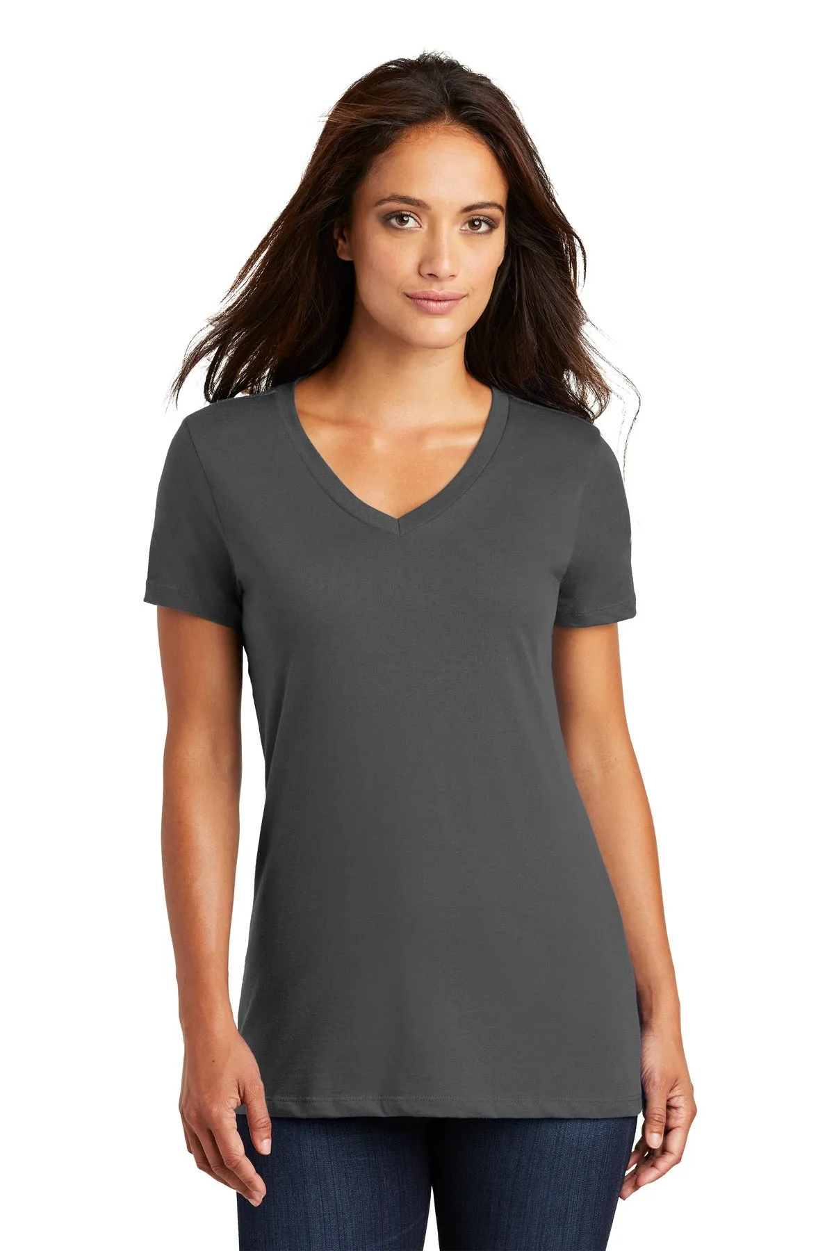 District - Women's Perfect Weight V-Neck Tee. DM1170L