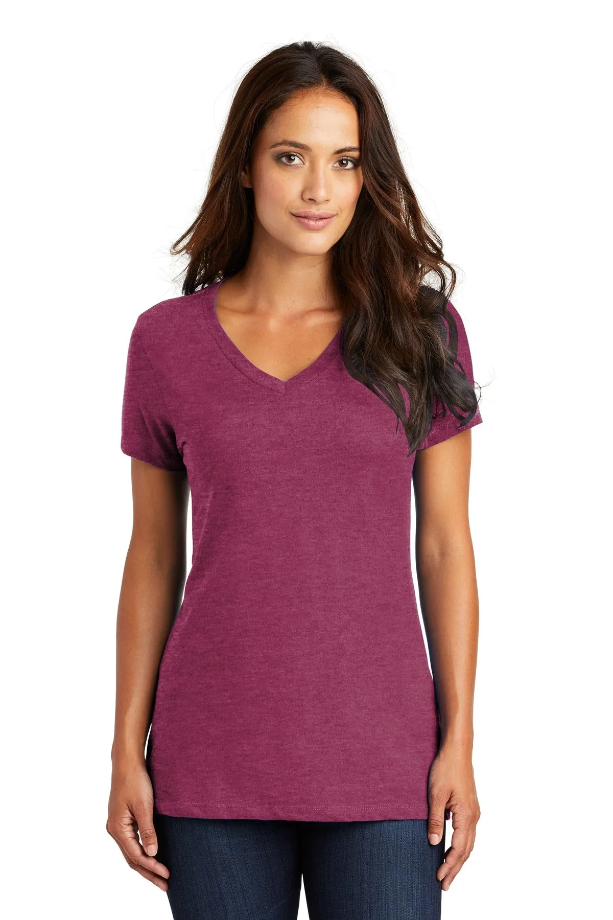 District - Women's Perfect Weight V-Neck Tee. DM1170L