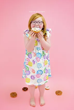 Donut Flutter Milk Silk Dress