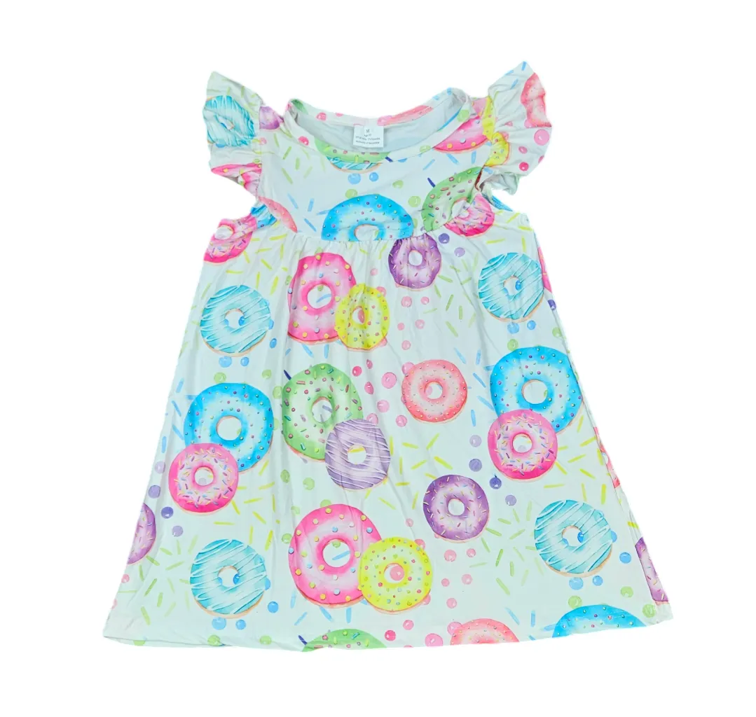 Donut Flutter Milk Silk Dress