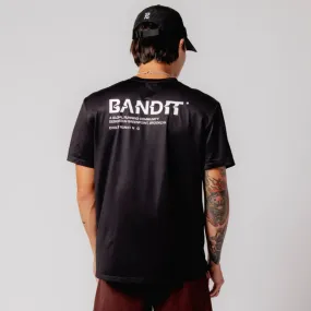 Drift™ Graphic Performance Tee "Warped Bandit"- Black