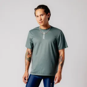 Drift™ Graphic Performance Tee "Warped Bandit" - Slate Green