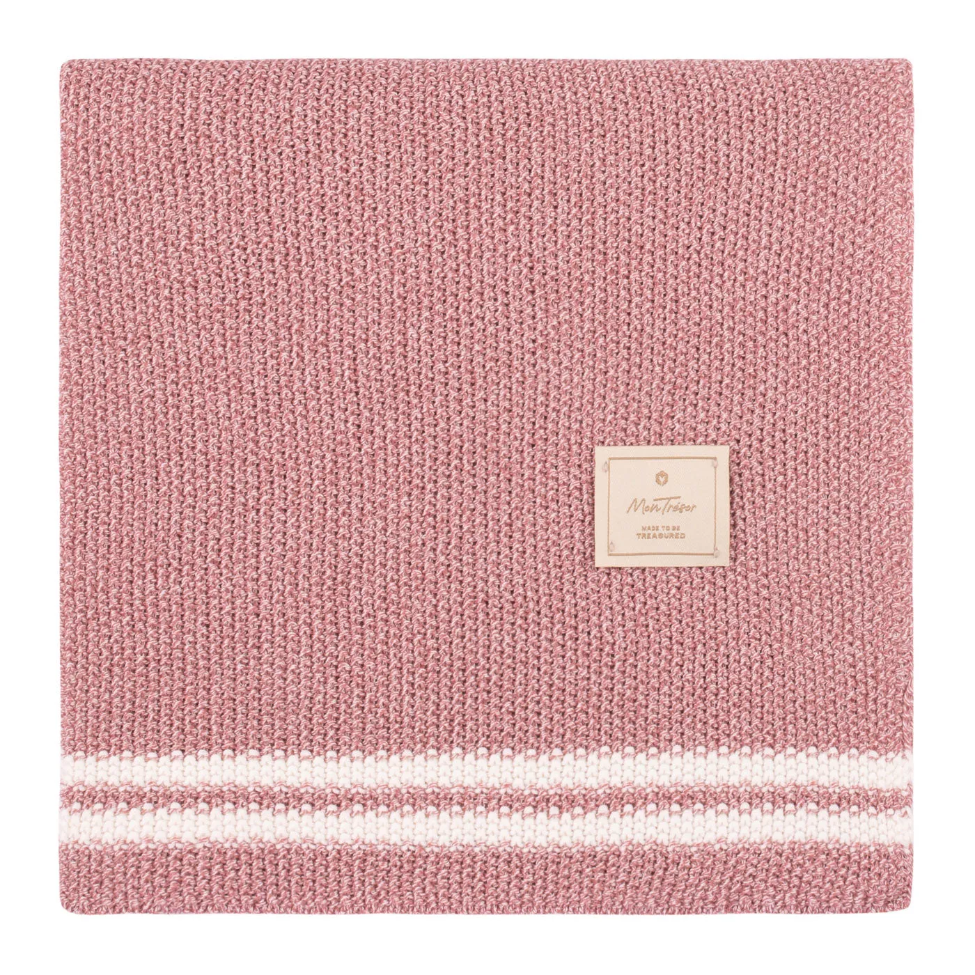 Duo Stripe Heather Knit Blanket