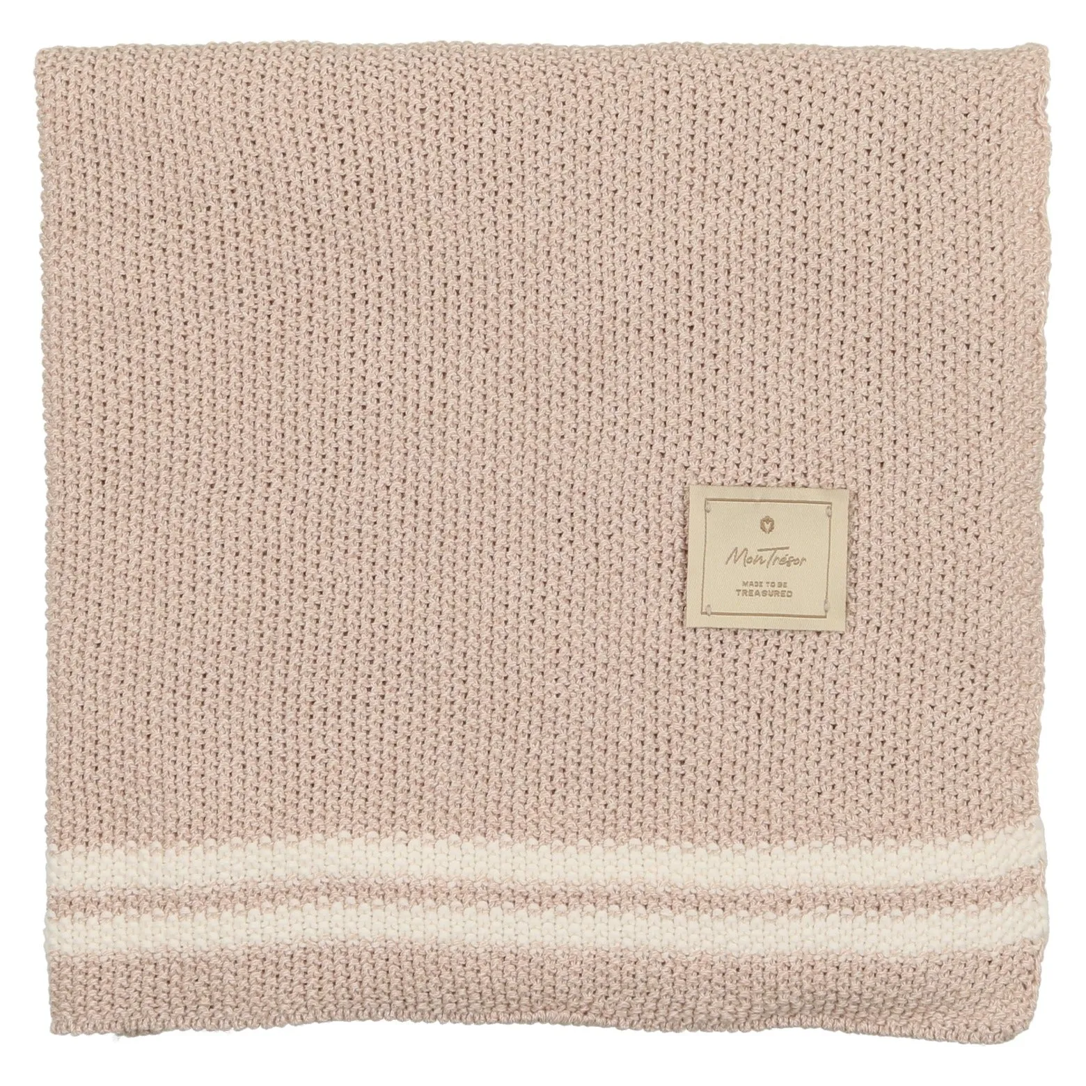 Duo Stripe Heather Knit Blanket