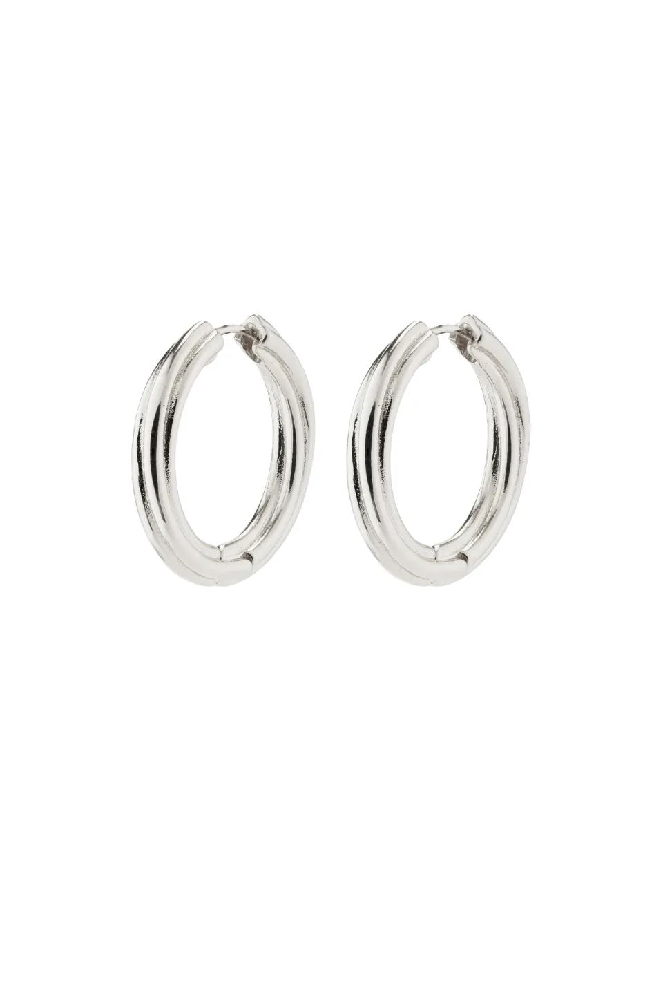 Edea Hoops Recycled Silver Plated EOL Earrings