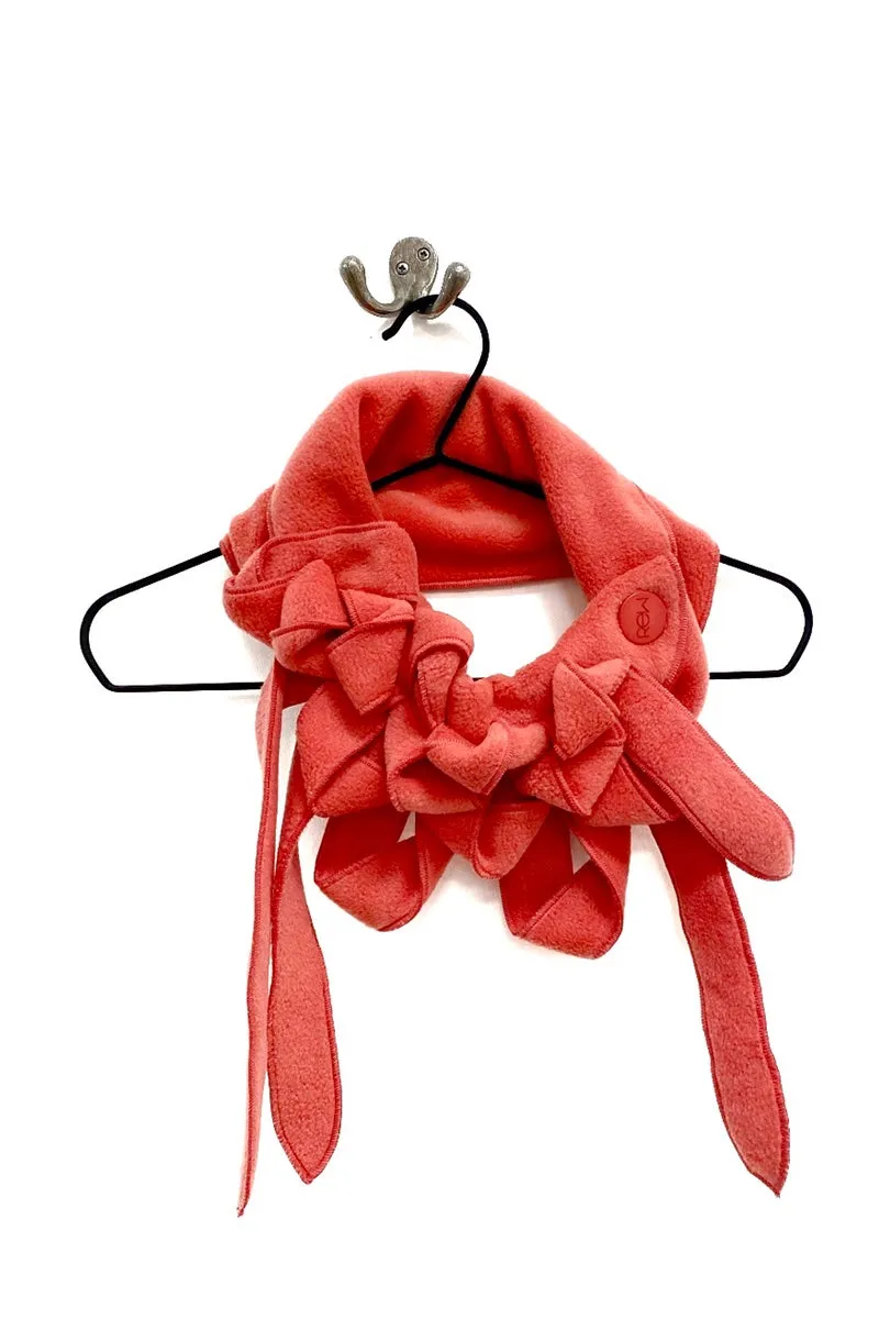 Ellie - CoralButton & Go Collar Scarf