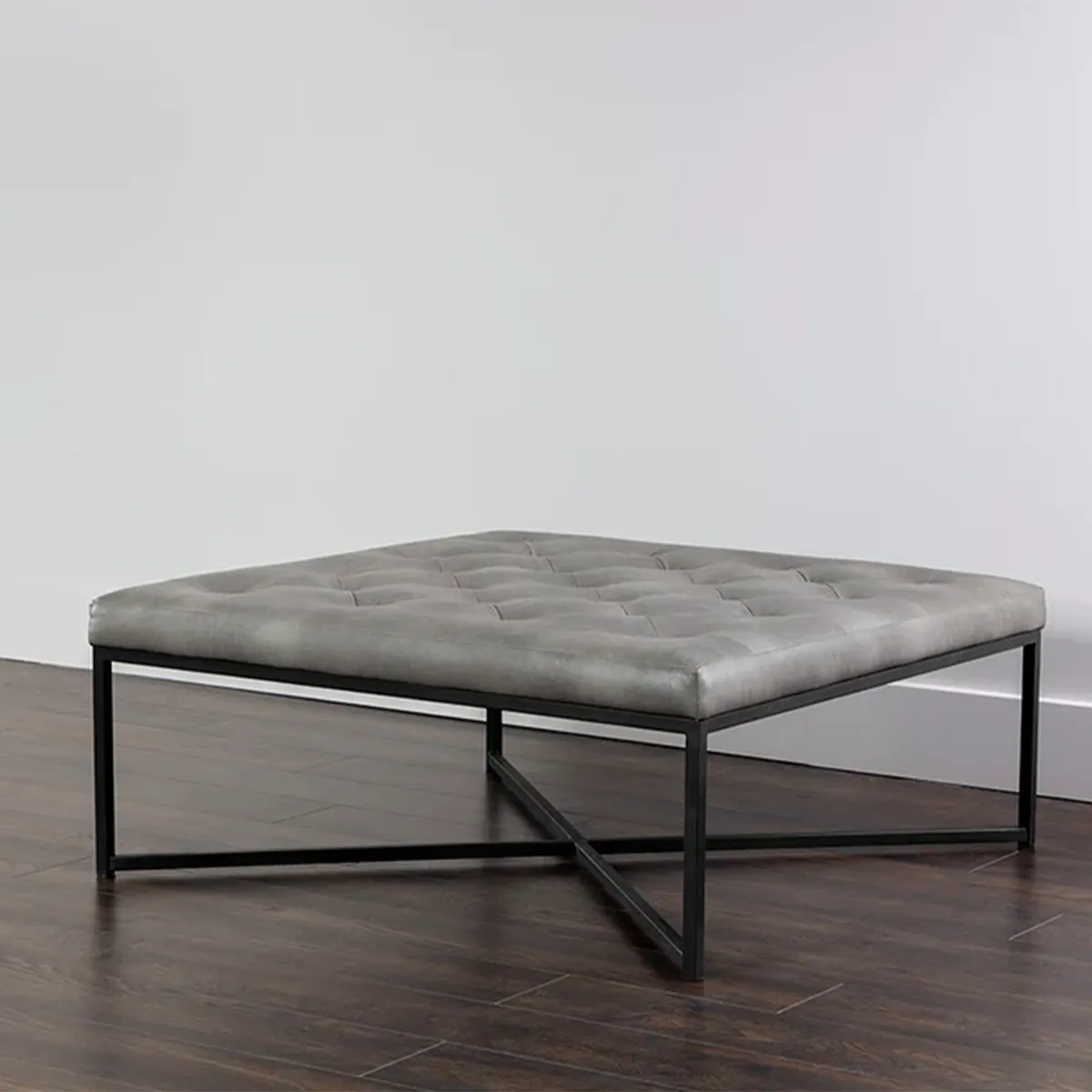 Endall Ottoman Black by Sunpan