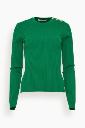 Essential Ease Pullover in Gras Green