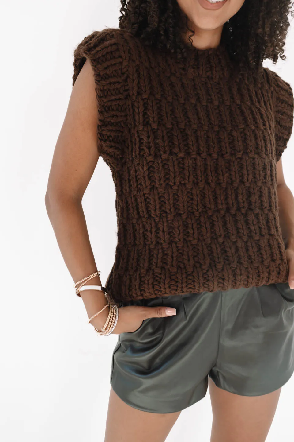 Everything Espresso Sweater - Brown