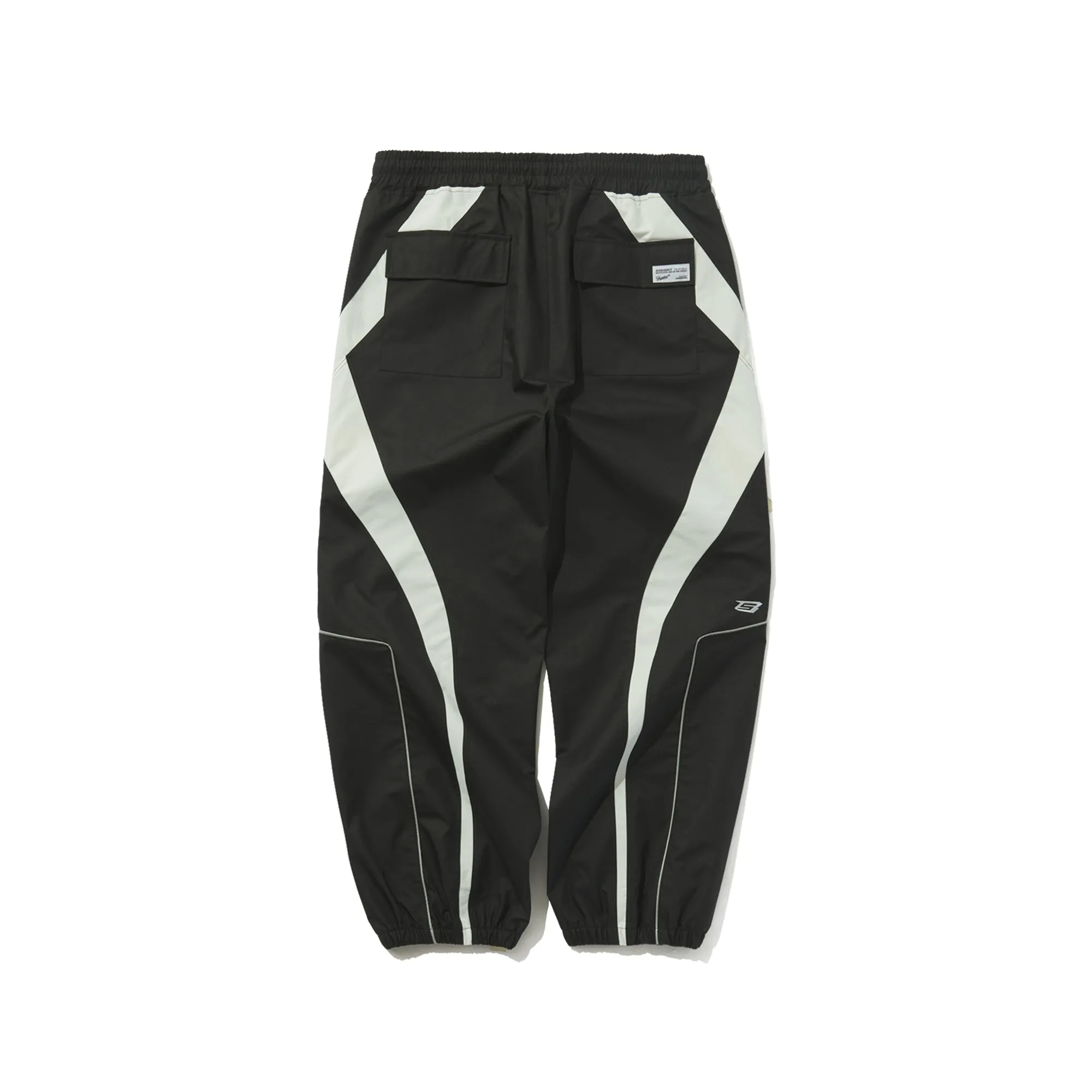 EXQUISITE 3L WIDE JOGGER PANTS BLACK