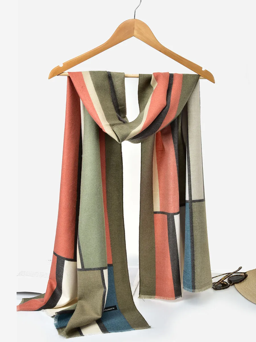 Fashion Women's Silk Scarf Print Long Scarf Shawl