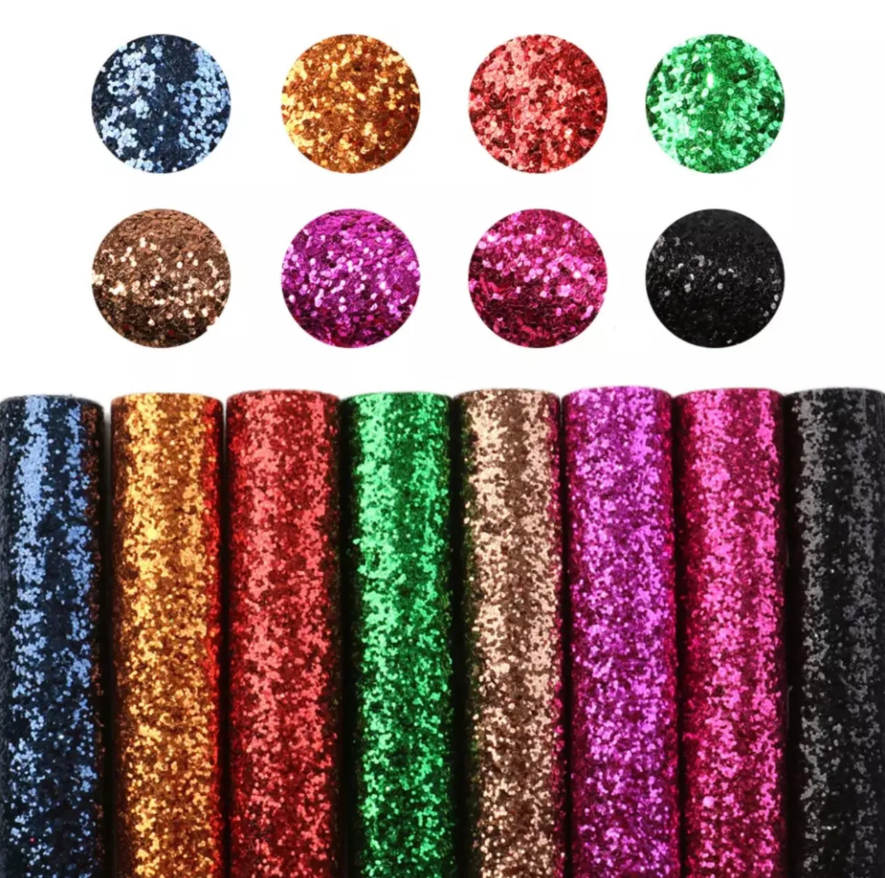 FAUX CHUNKY GLITTER A5 SET B 8pc