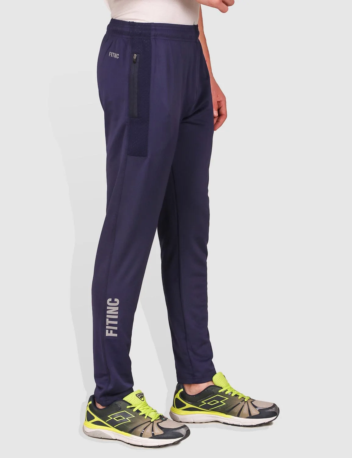 Fitinc Regular fit Navy Blue Activewear Trackpant