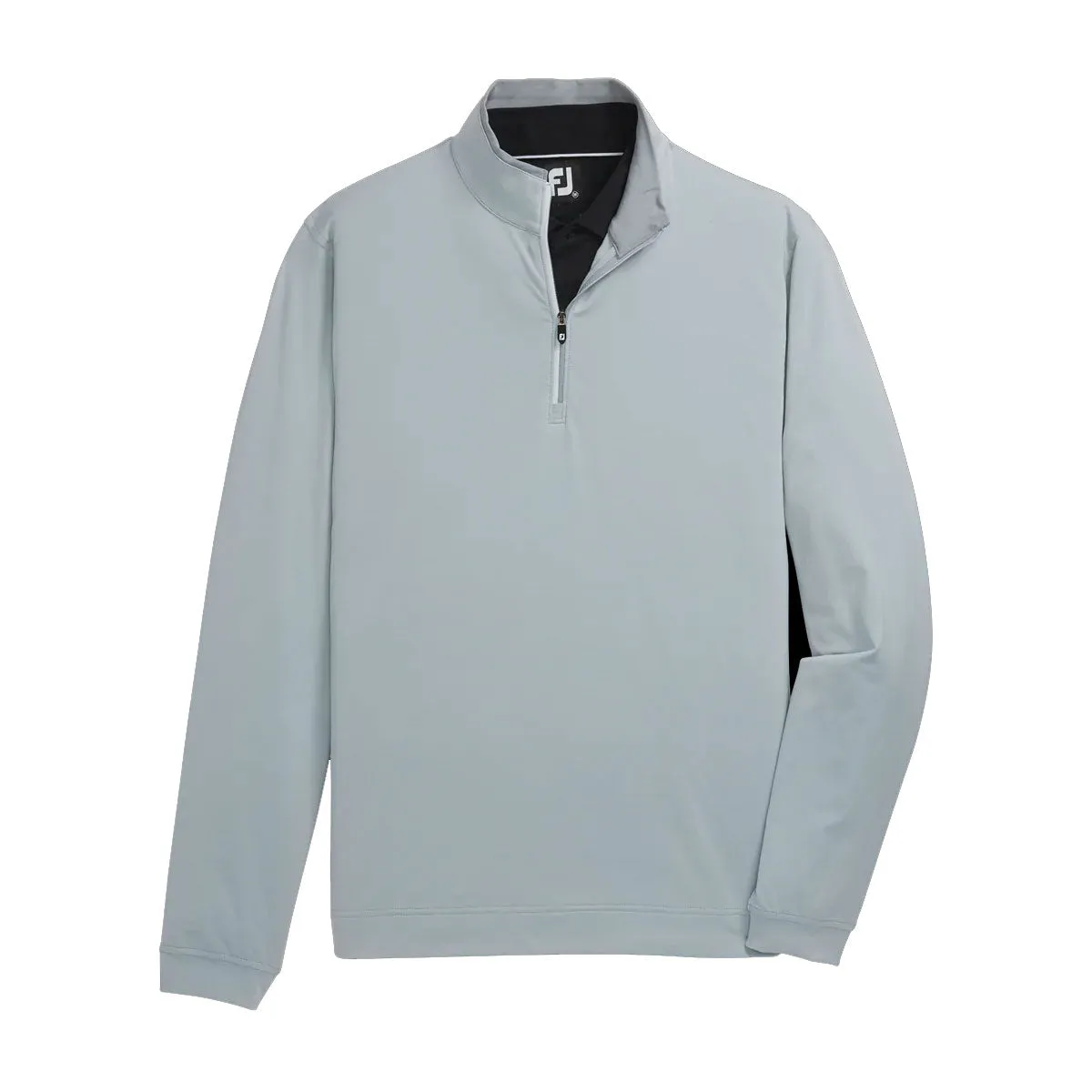 FootJoy Lightweight Stripe Grey Mens Golf 1/4 Zip Pullover