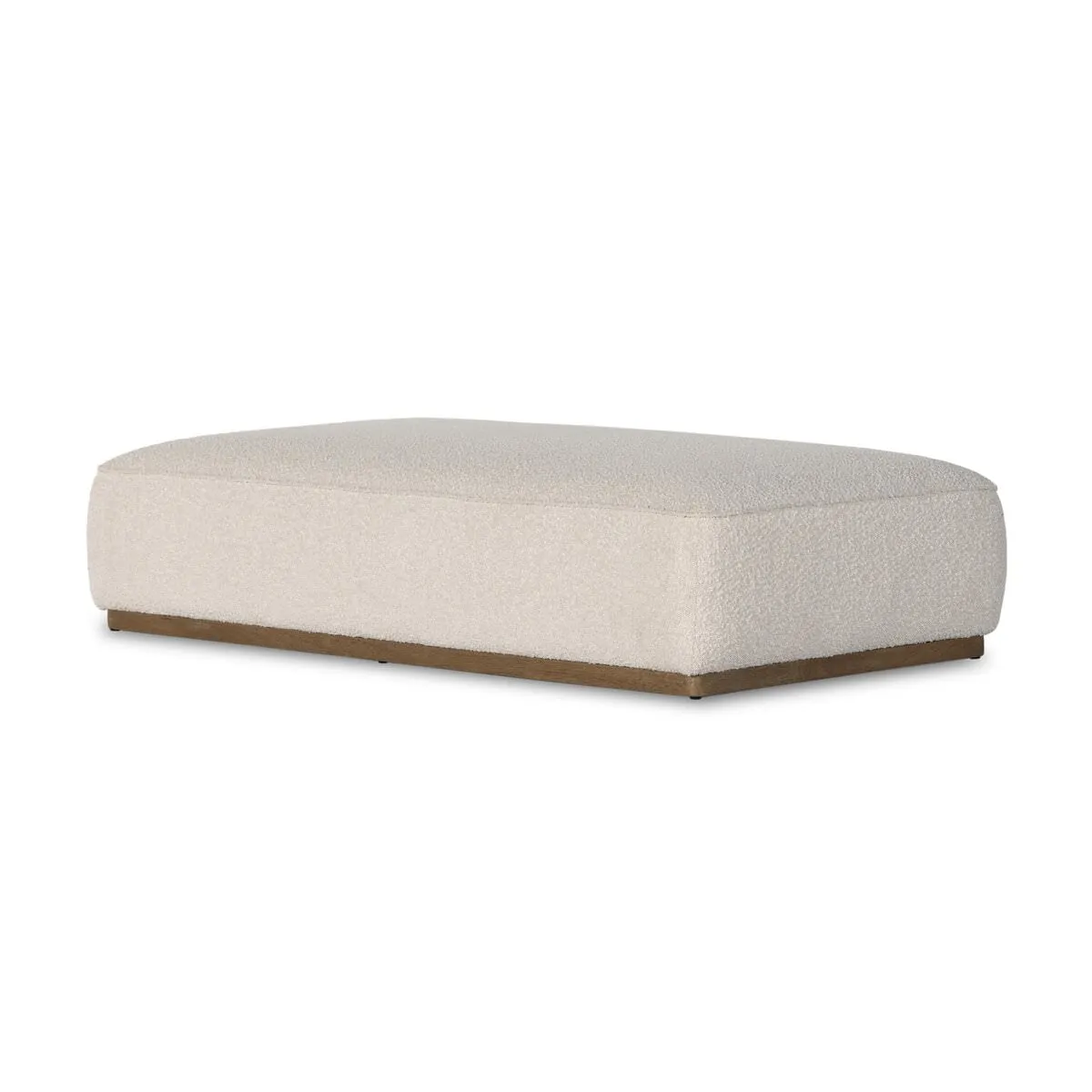 Four Hands Sinclair Cocktail Ottoman in Knoll Natural