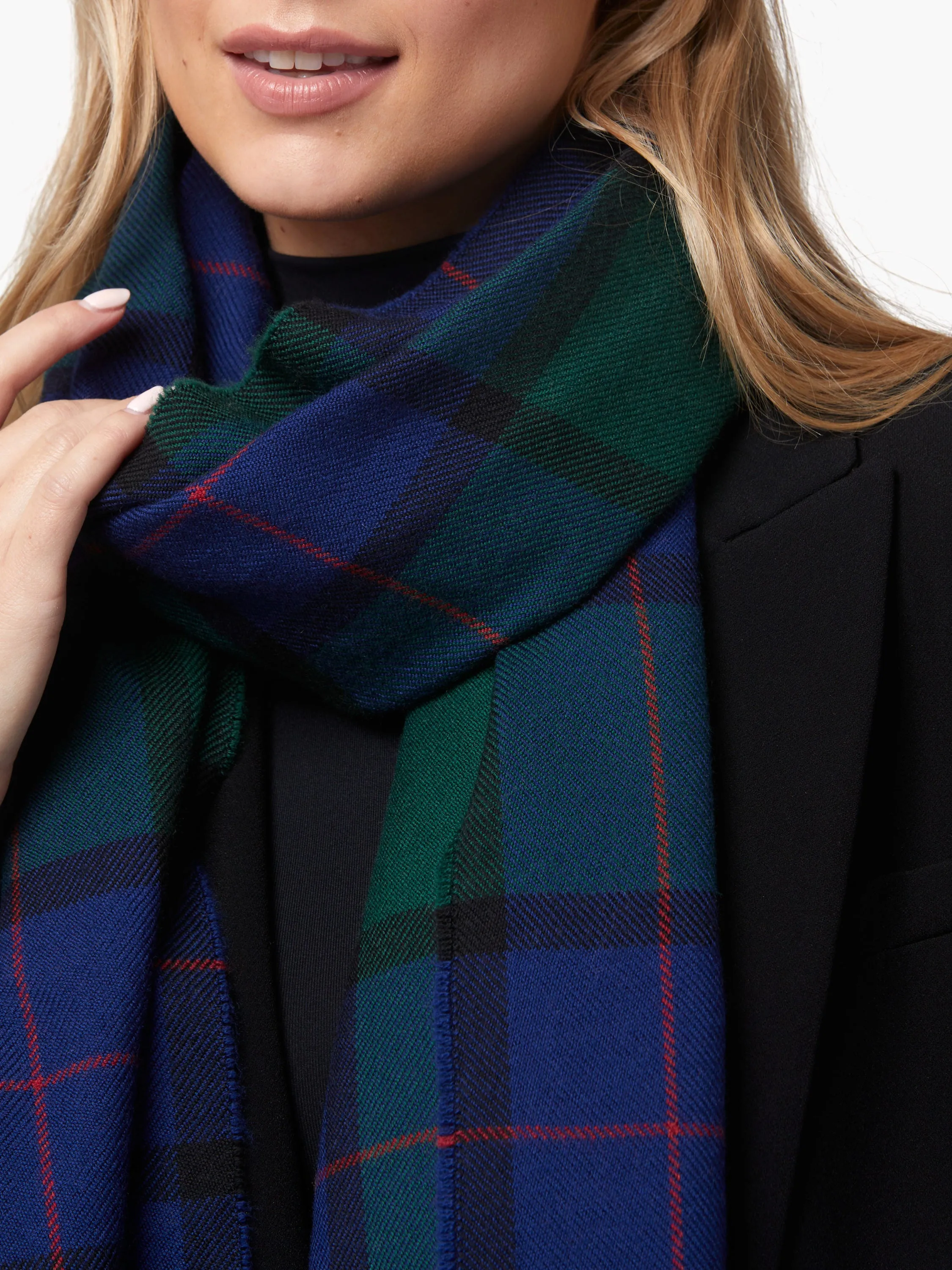 Foxford Classic Tartan Extra Fine Merino Scarf