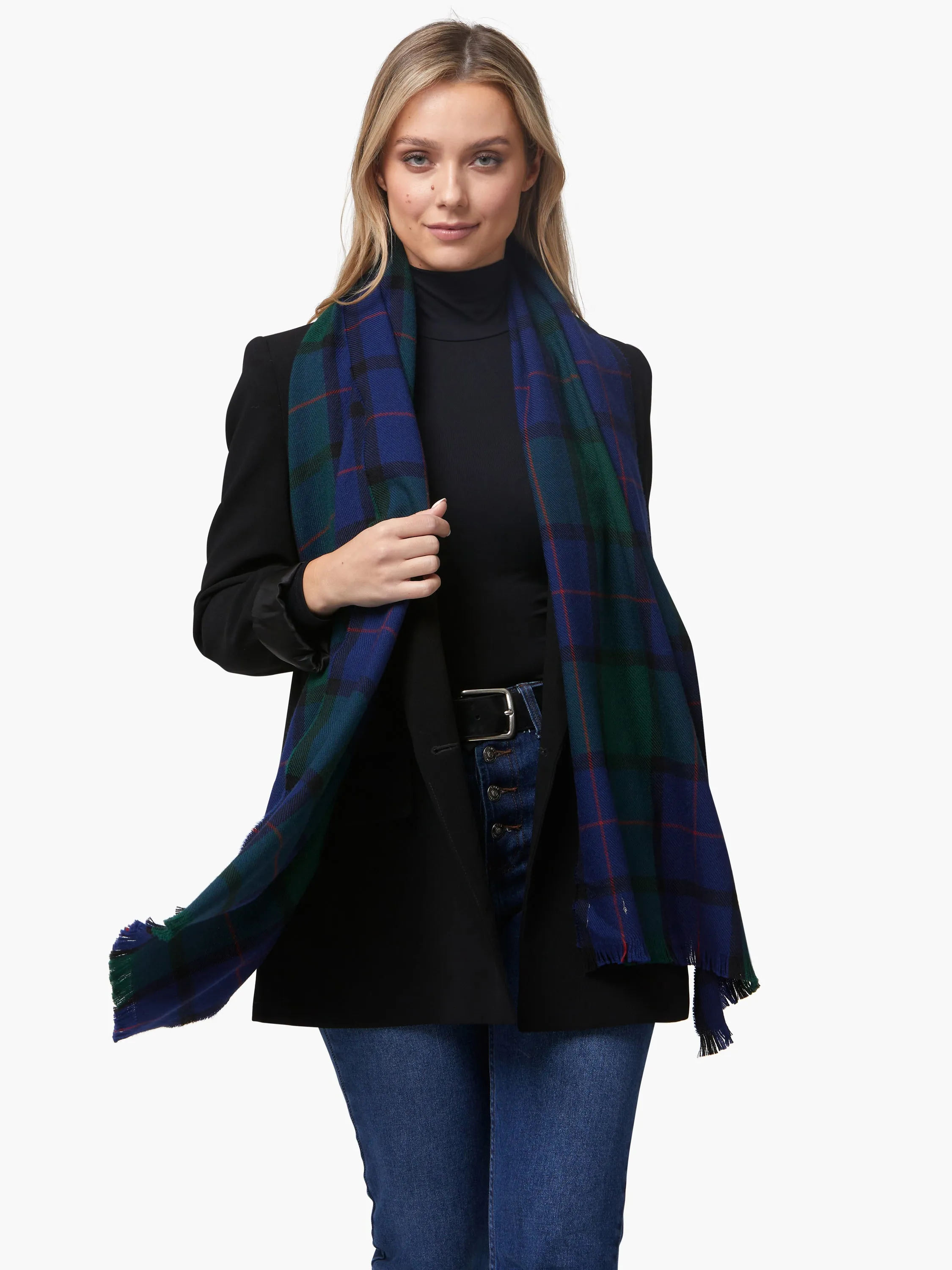 Foxford Classic Tartan Extra Fine Merino Scarf