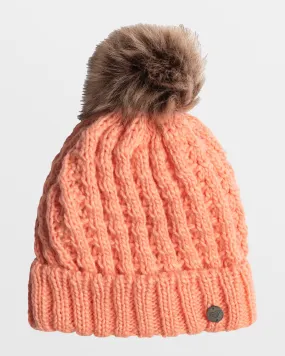 Girls Blizzard Cuff Beanie - Peach Pink