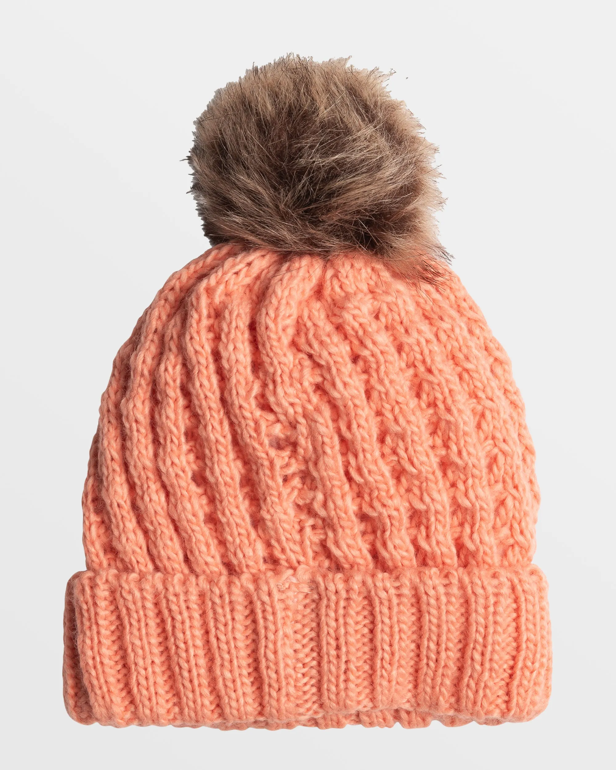 Girls Blizzard Cuff Beanie - Peach Pink