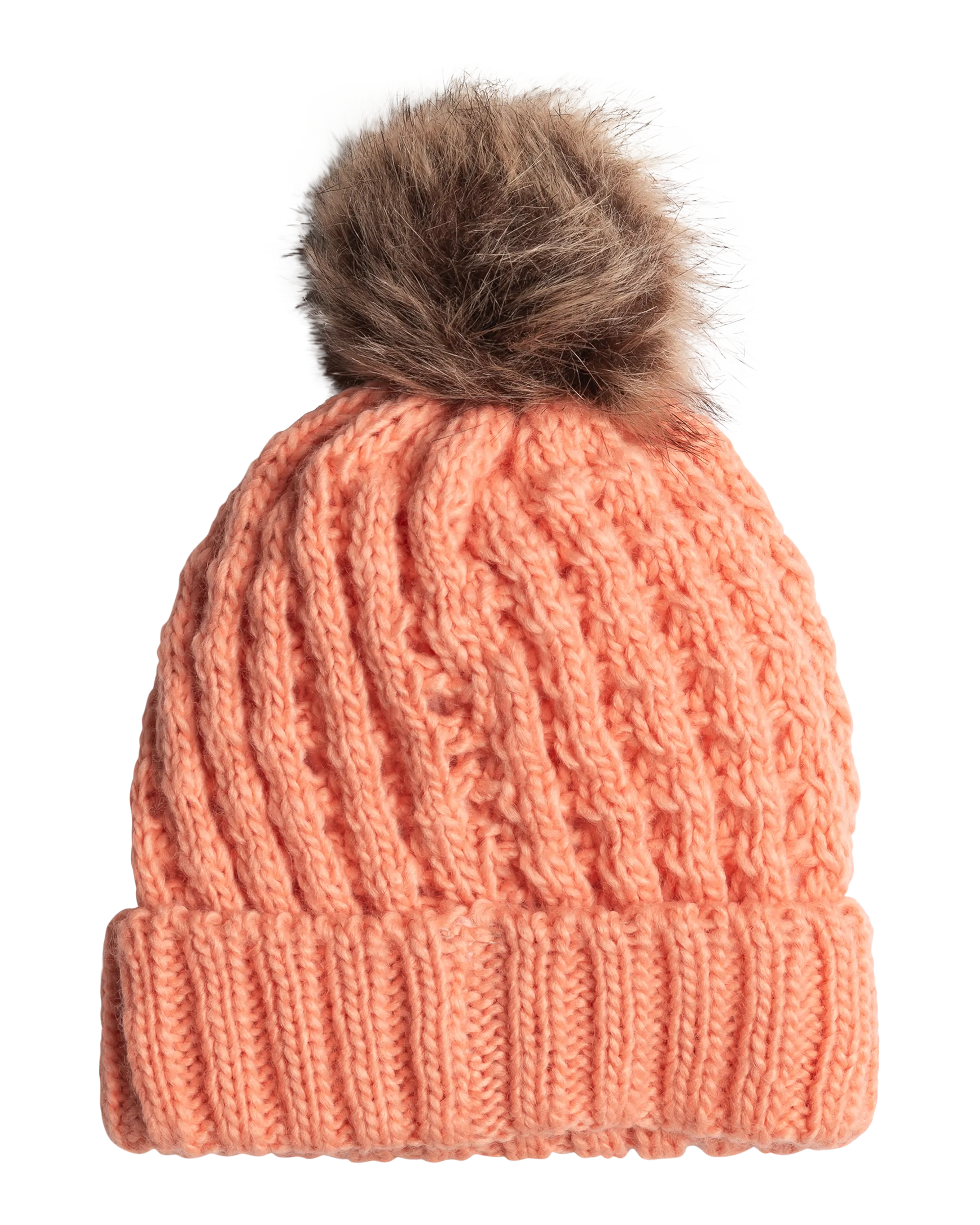 Girls Blizzard Cuff Beanie - Peach Pink