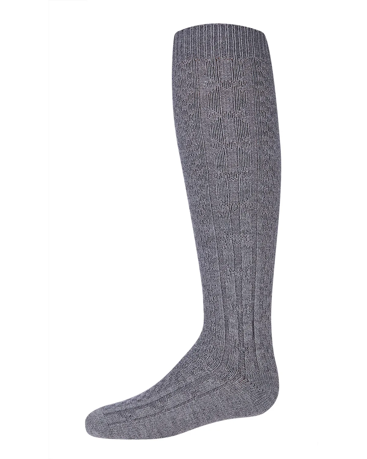 Girls Chunky Ribbed Knit Knee-High Socks