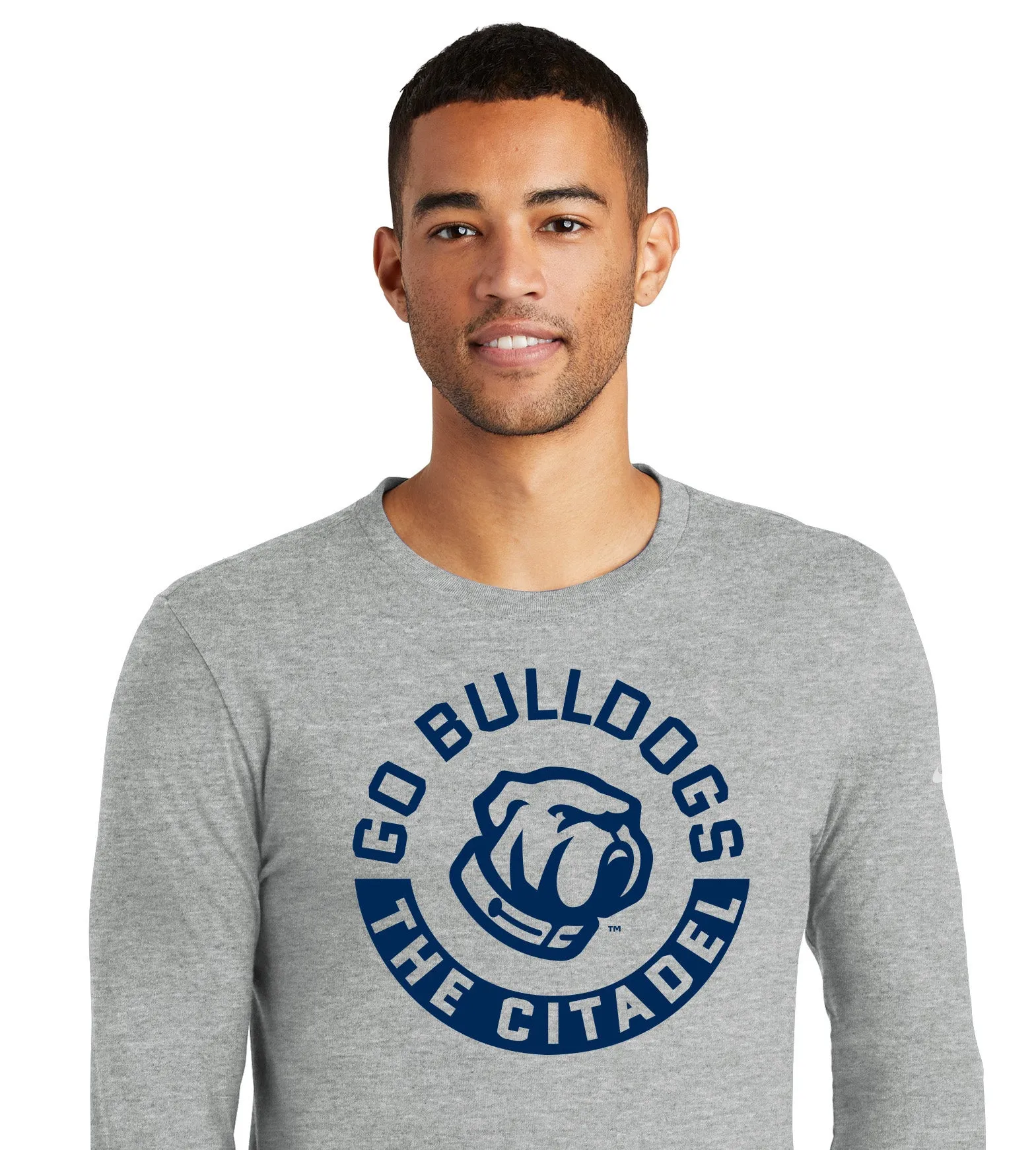 Go Bulldogs,The Citadel ,Nike Core Cotton Long Sleeve Tee