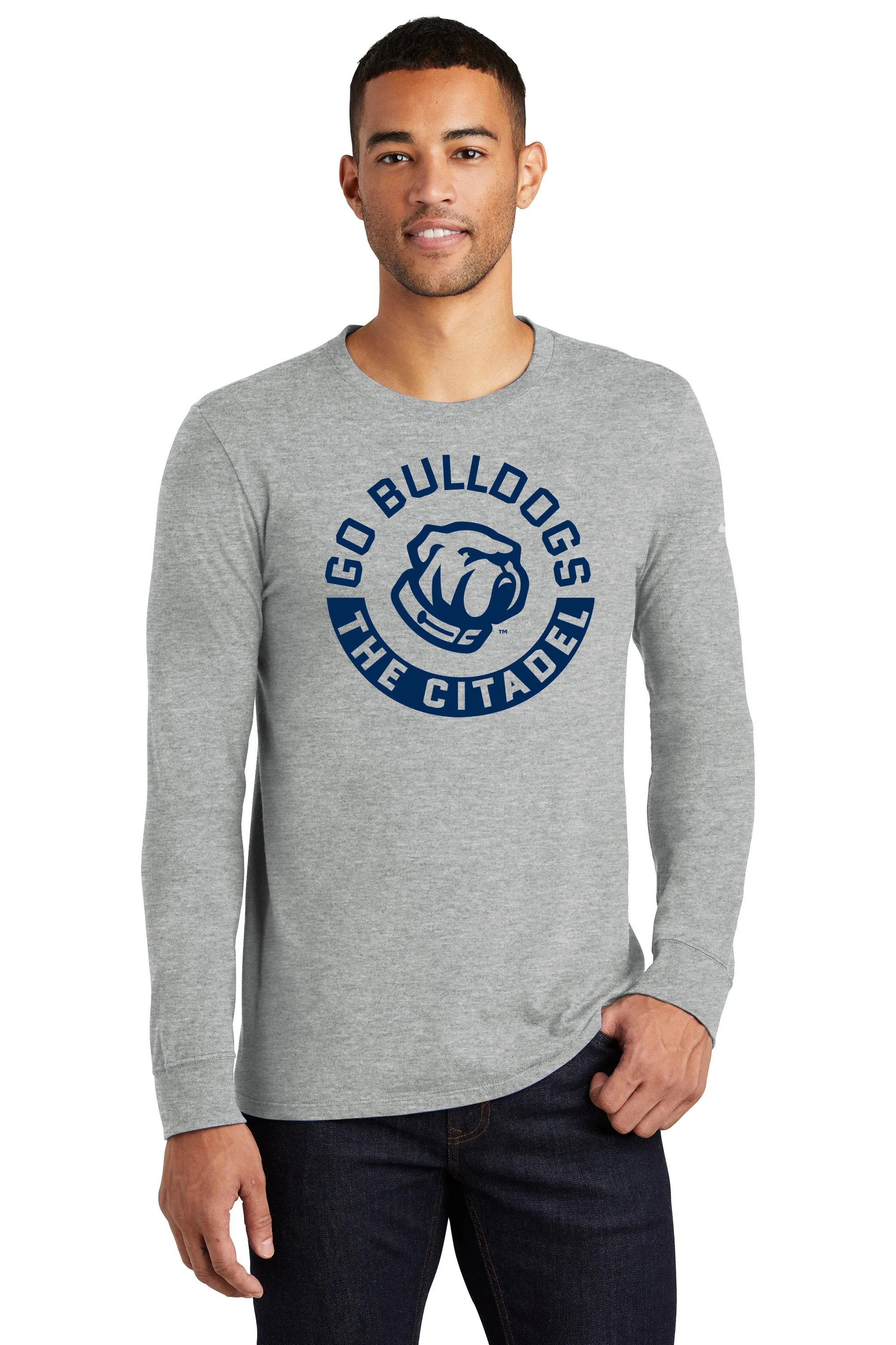 Go Bulldogs,The Citadel ,Nike Core Cotton Long Sleeve Tee