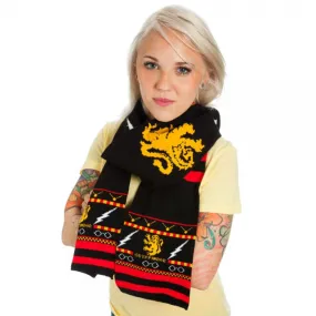 Harry Potter Gryffindor Crest Fair Isle Scarf