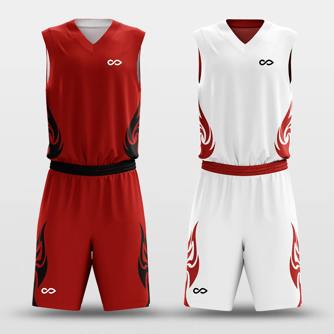 Heat - Customized Reversible Sublimated Basketball Set