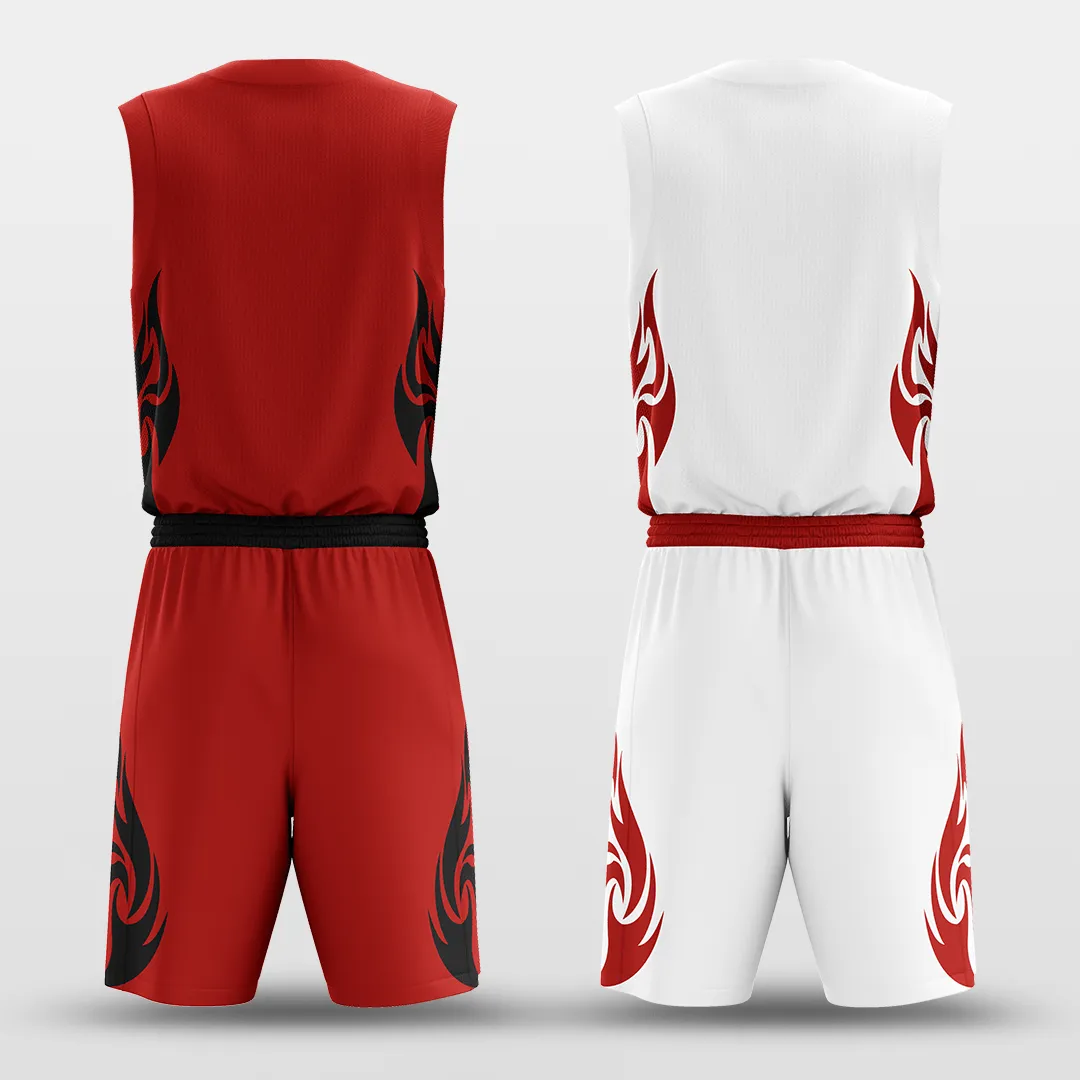 Heat - Customized Reversible Sublimated Basketball Set