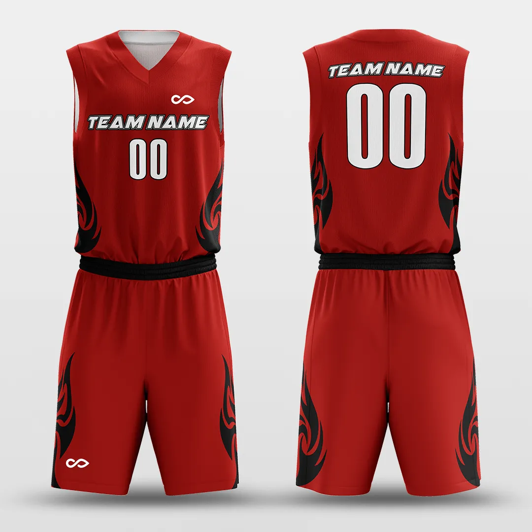 Heat - Customized Reversible Sublimated Basketball Set