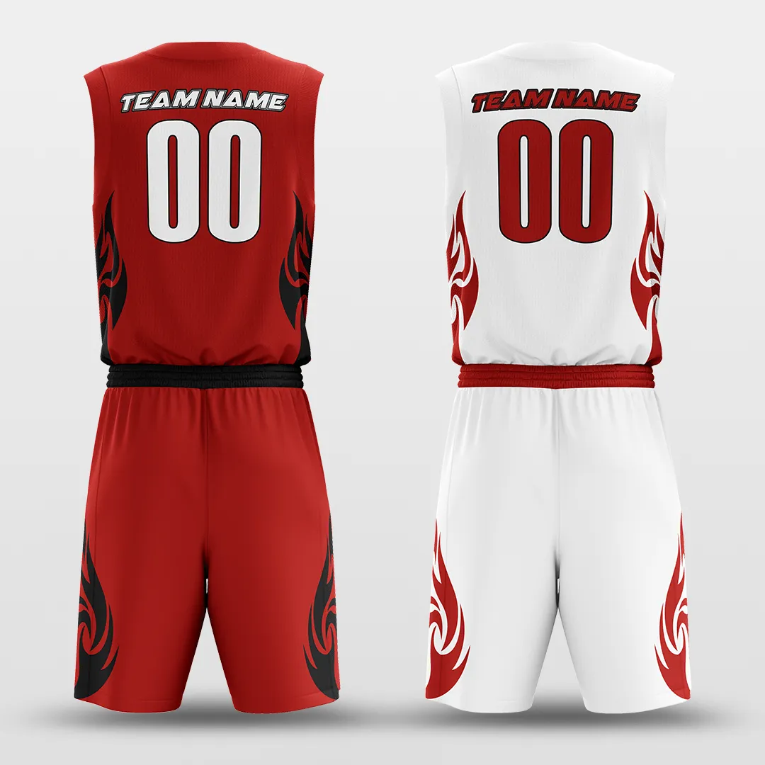 Heat - Customized Reversible Sublimated Basketball Set