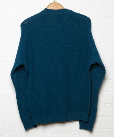 Hook Raglan Knit Blue