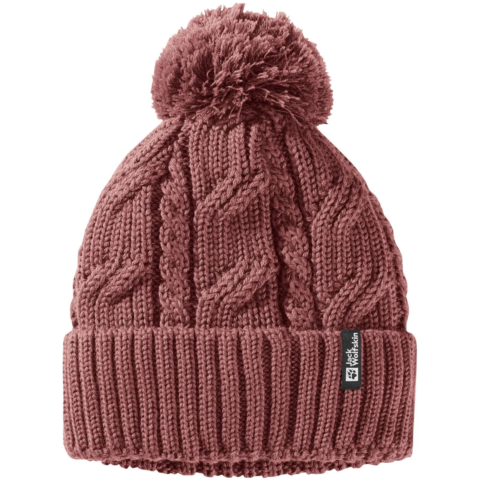 Jack Wolfskin Womens Pompom Fleece Lined Windproof Bobble Hat