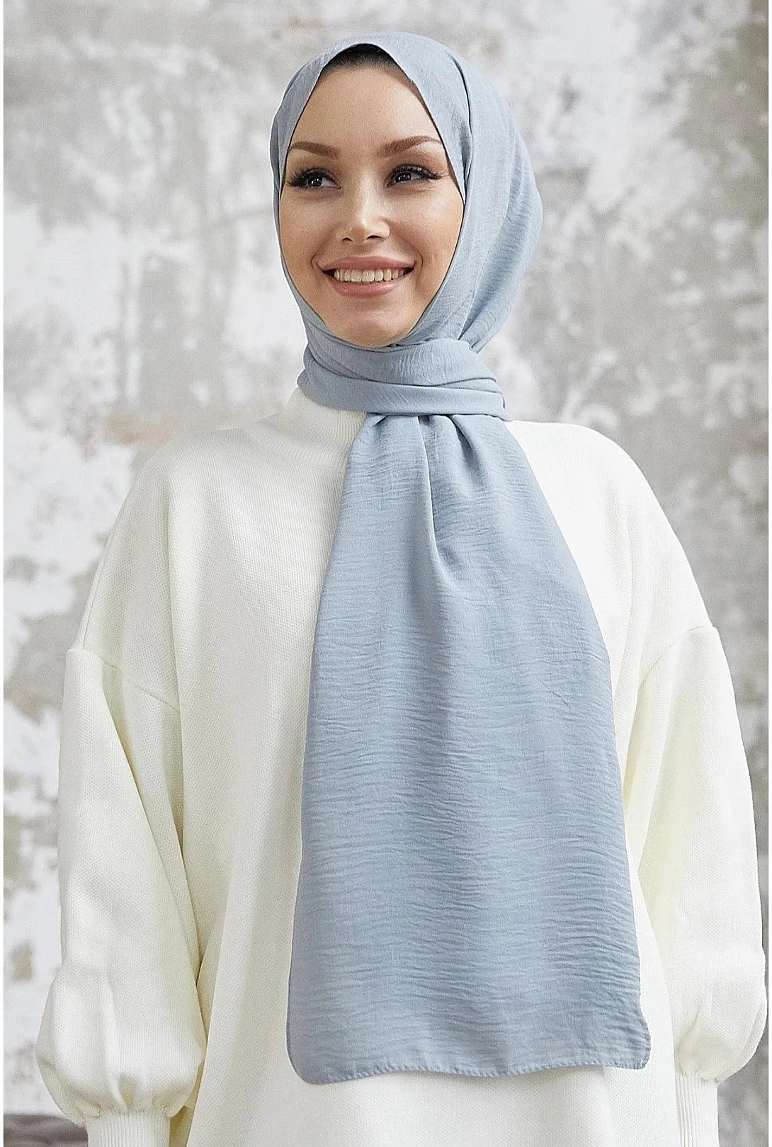 Jazz Modest Hijab Shawl - Bluish Gray